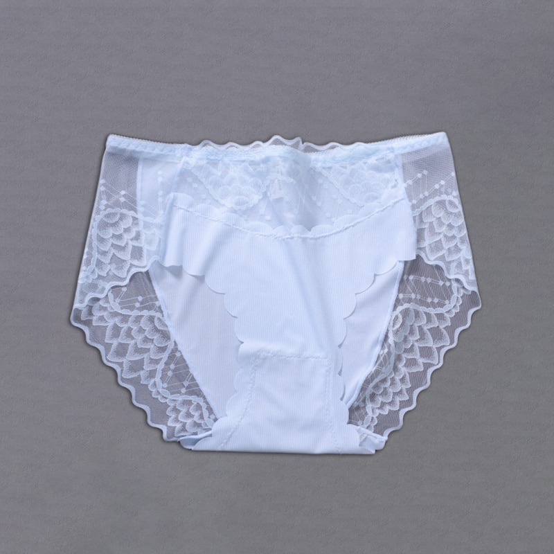 Womens-Lace-Panties-Sexy-Fashion-Mid-Waist-Breathable-ElasticTriangle-hollow-out-Briefs-solid-color--4000103430779